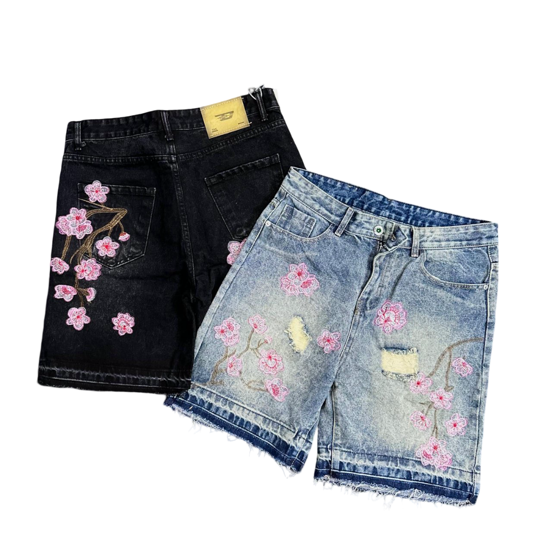 Cherry Blossom Jorts